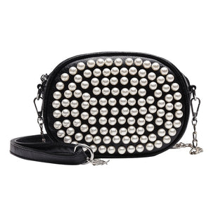Fashion Luxury Crystal Pearl White Evening Clutch Bags Women Elegant Minaudiere Handbag Wedding Party Lady Purse Bag Hot Selling