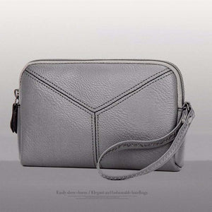 Pu Leather Clutch Wallets Mini Phone Bag Card Coin Purse Clutch Bag Women Wallets Zipper Long Purse Solid Color Wallets Luxury