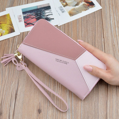 Wallet women mobile phone bag Brand Designer Female card PU Leather Long Womens Wallets and purses Ladies slim card holder purse