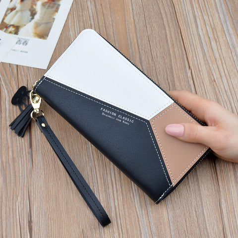Wallet women mobile phone bag Brand Designer Female card PU Leather Long Womens Wallets and purses Ladies slim card holder purse