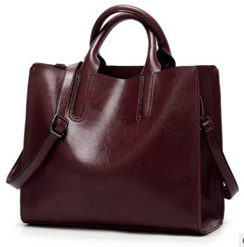 Vintage Genuine Leather Bags Women Messenger Bags High Quality Oil Wax Female Leather Handbags Ladies Shoulder Bag 2019 New C836