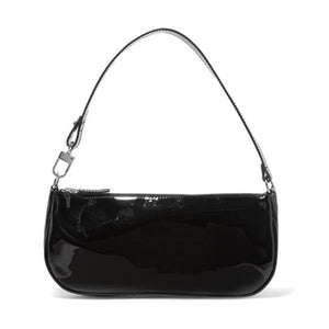 Jollque Small Shoulder Bags for Women Crocodile Leather Baguette Bag Designer Brand Black Womens Handbags Purse Clutch