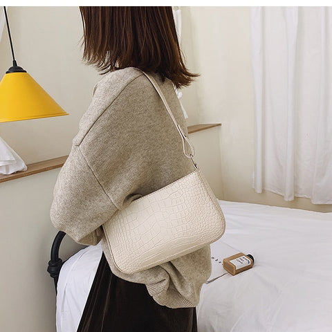 Messenger Handbags Retro Alligator Pattern Women shoulder bags Flap New