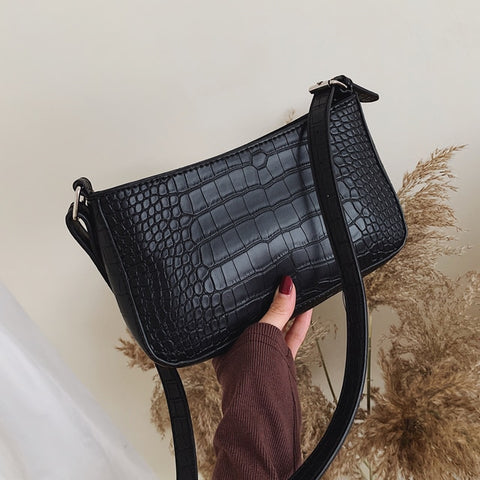Messenger Handbags Retro Alligator Pattern Women shoulder bags Flap New