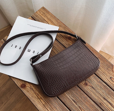 Messenger Handbags Retro Alligator Pattern Women shoulder bags Flap New