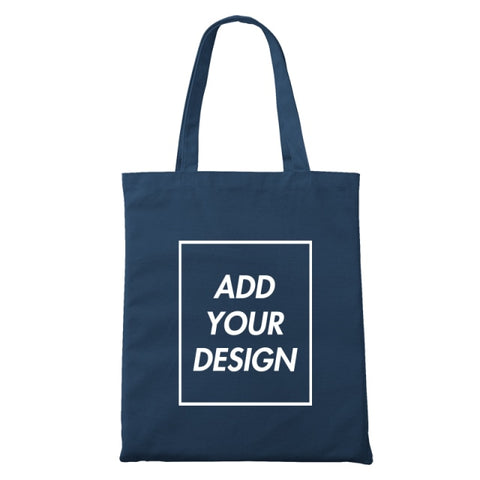 Custom Tote Bag Shopping Add Your Text Print Original Design White Zipper Unisex Fashion Travel Canvas Bags