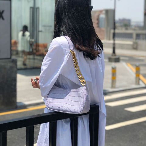Messenger Handbags Retro Alligator Pattern Women shoulder bags Flap New