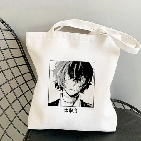 Japan Anime Bungou Stray Dogs Chuuya Nakahara Osamu Dazai Handbags Shoulder Bags Casual Shopping Girls Handbag Women Canvas Bag