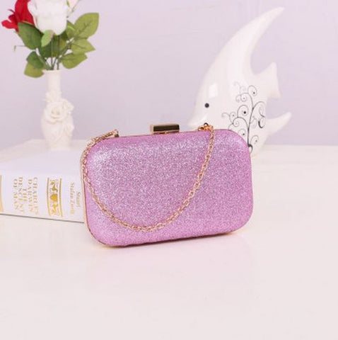 Large Size Women Handbag Evening Bags For Party New Women Chain Shoulder Bag Ladies Fashion Gold Clutch Box Bag  Women Messenger