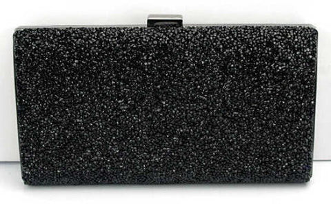 Women Evening Clutch Bag Diamond Sequin Clutch Female Crystal Day Clutch Wedding Purse Party Banquet Black/Gold Silver Two Chain