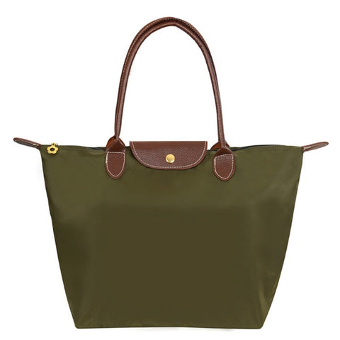Famous Women Bags Shoulder Bag Handbag Waterproof Nylon Leather Beach bag Designer Folding Tote Bolsa Sac Feminina