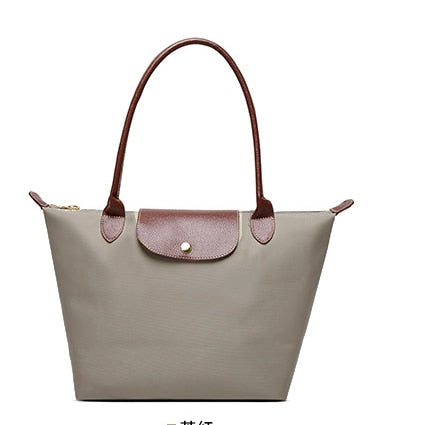 Famous Women Bags Shoulder Bag Handbag Waterproof Nylon Leather Beach bag Designer Folding Tote Bolsa Sac Feminina