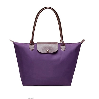 Famous Women Bags Shoulder Bag Handbag Waterproof Nylon Leather Beach bag Designer Folding Tote Bolsa Sac Feminina