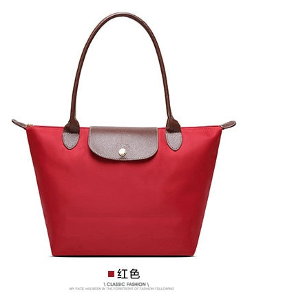 Famous Women Bags Shoulder Bag Handbag Waterproof Nylon Leather Beach bag Designer Folding Tote Bolsa Sac Feminina