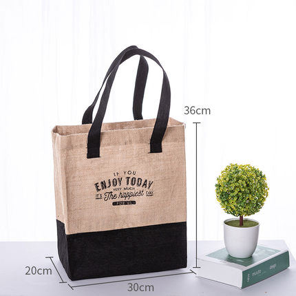 Women Linen Luxury Tote Large Capacity Female Casual Shoulder Bag Lady Daily Handbag Fresh Beach Shopping Bag