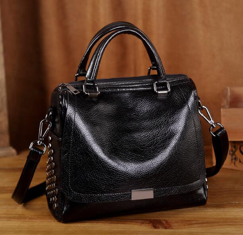 Cowhide Women Leather Handbags Genuine Leather Bags Handbags Women Famous Brands Designer High Quality Top Handler Bags New T12